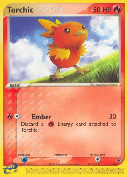 Torchic, Pokémon card PR-NP 17 — Nintendo Black Star Promos set