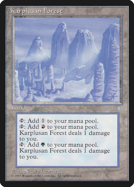 Karplusan Forest, Magic card ICE 356 — Ice Age set