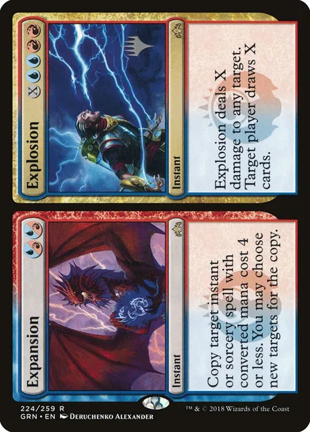 Expansion // Explosion // Expansion // Explosion, carte Magic PGRN 224p — extension Guilds of Ravnica Promos