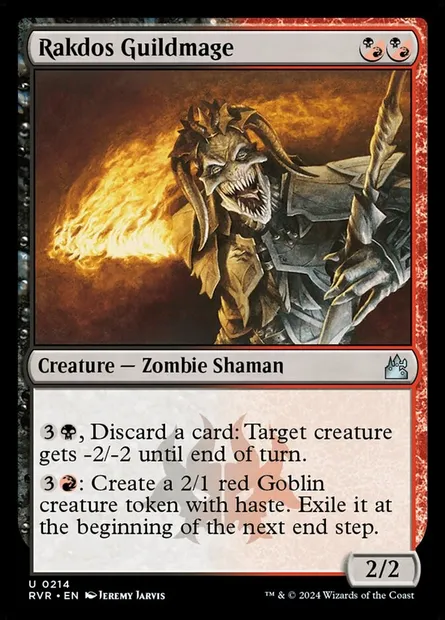 Rakdos Guildmage, Magic card RVR 214 — Ravnica Remastered set