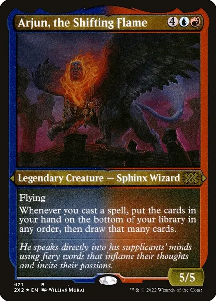 Arjun, the Shifting Flame, Magic card 2X2 471 — Double Masters 2022 set