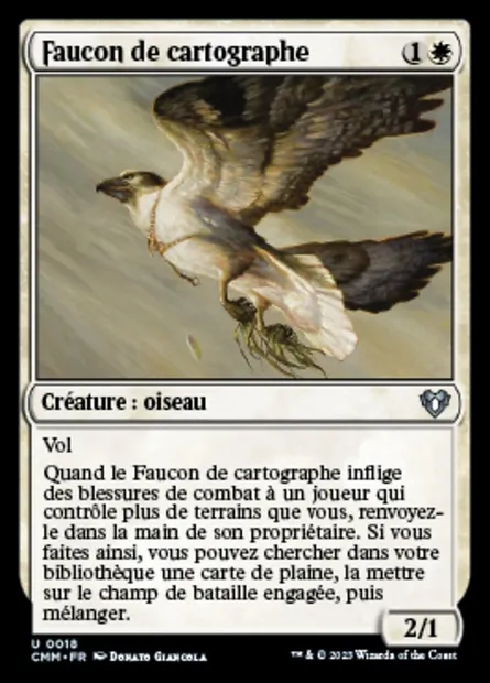 Faucon de cartographe, carte Magic CMM 18 — extension Commander Masters