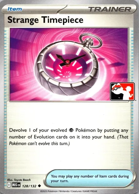 Compteur de Temps Étrange, carte Pokémon PPS 128-4 — extension Play! Pokémon Prize Pack Series