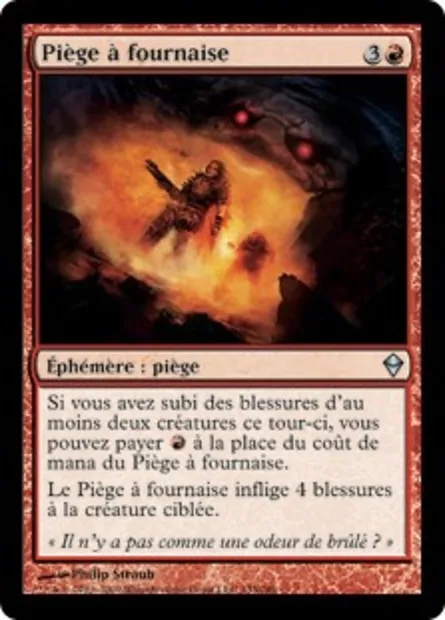 Piège à fournaise, carte Magic ZEN 133 — extension Zendikar