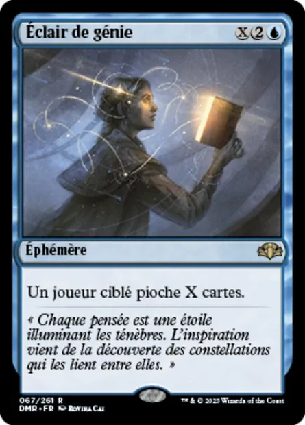 Éclair de génie, carte Magic DMR 67 — extension Dominaria Remastered