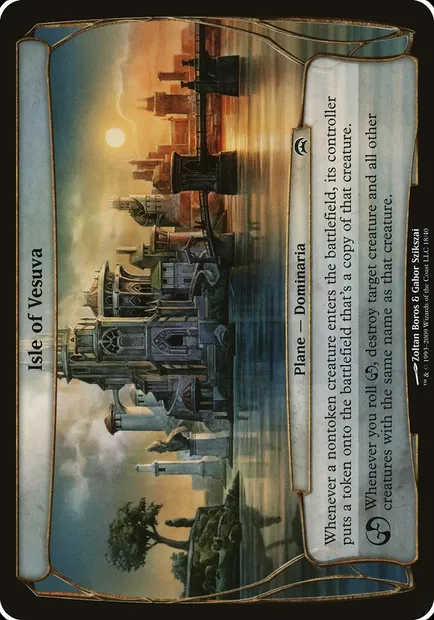 Isle of Vesuva, Magic card OHOP 18 — Planechase Planes set