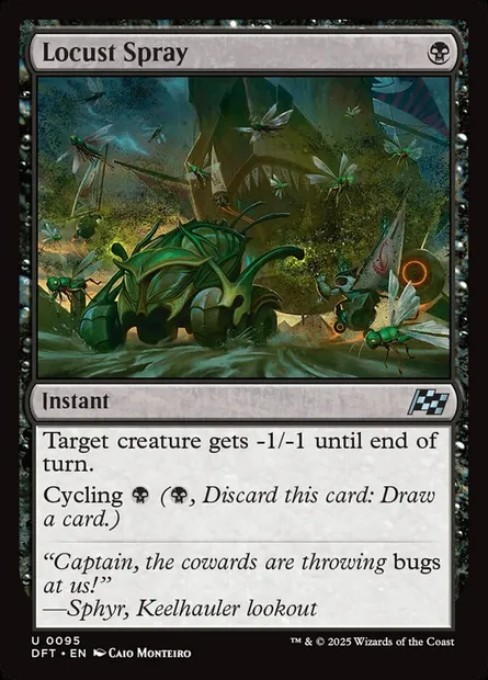 Locust Spray, Magic card DFT 95 — Aetherdrift set