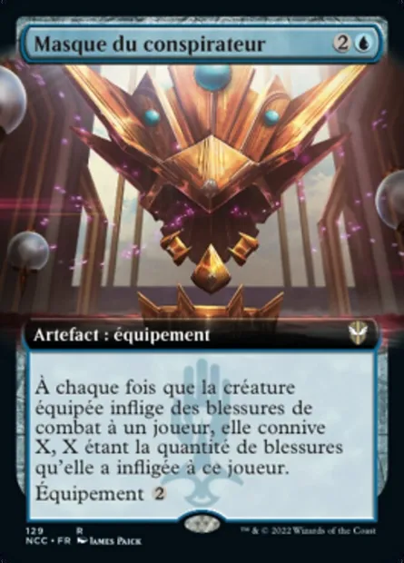 Masque du conspirateur, carte Magic NCC 129 — extension New Capenna Commander
