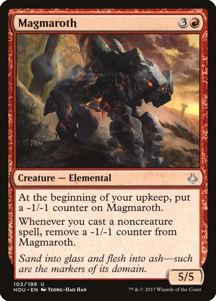 Magmaroth, Magic card HOU 102 — Hour of Devastation set