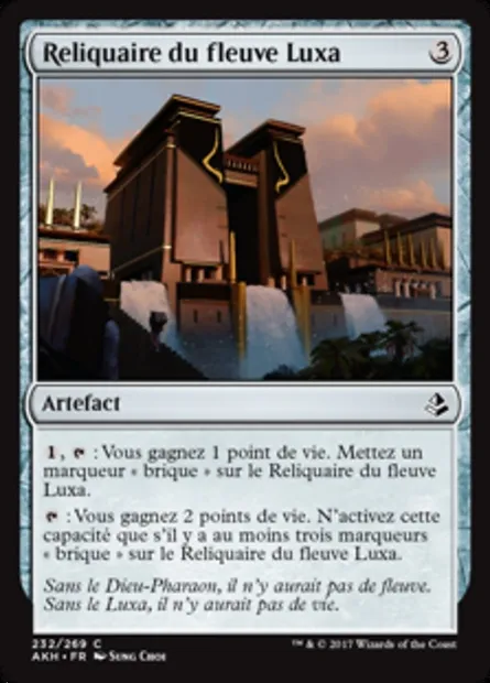 Reliquaire du fleuve Luxa, carte Magic AKH 232 — extension Amonkhet