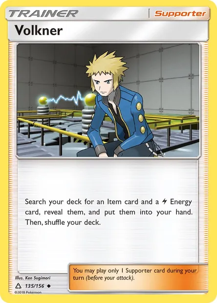 Volkner, Pokémon card UPR 135 — Ultra Prism set