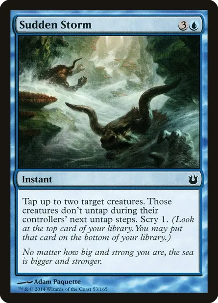 Sudden Storm, Magic card BNG 53 — Born of the Gods set