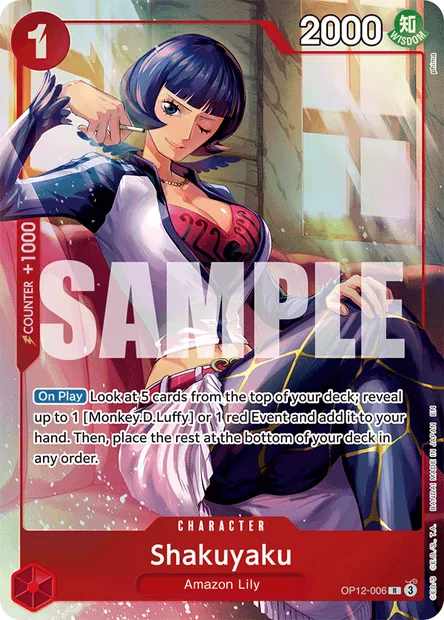 Shakuyaku, carte One Piece OP12-006 — extension L'HÉRITAGE DU MAÎTRE
