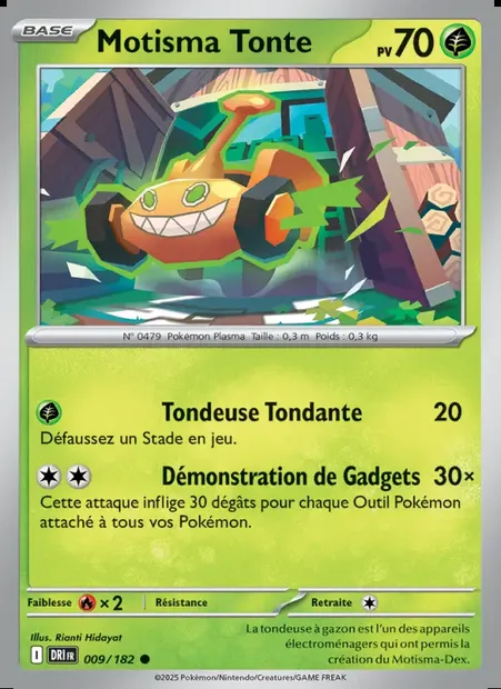 Motisma Tonte, carte Pokémon DRI 009 — extension Rivalités Destinées