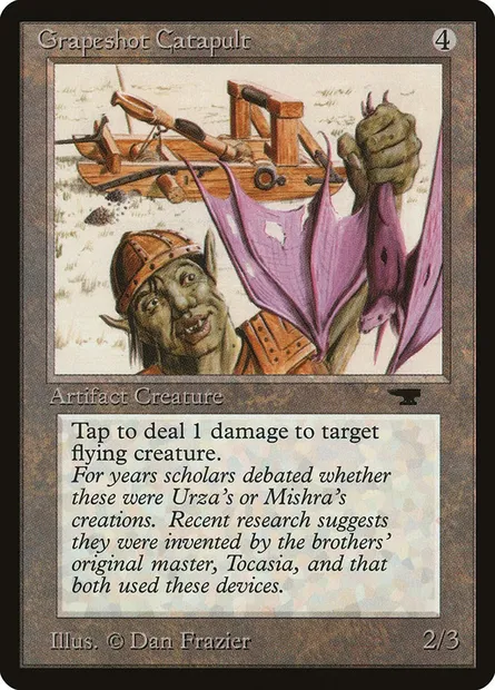 Catapulte à mitraille, carte Magic ATQ 52 — extension Antiquities