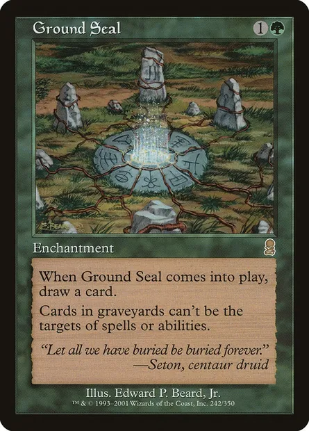 Ground Seal, Magic card ODY 242 — Odyssey set