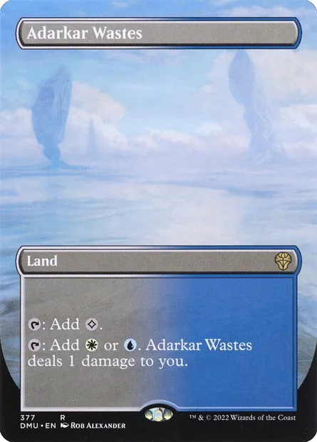 Adarkar Wastes, Magic card DMU 377 — Dominaria United set