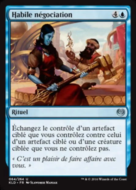 Habile négociation, carte Magic KLD 64 — extension Kaladesh