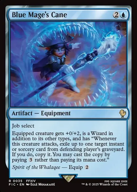 Blue Mage's Cane, Magic card FIC 35 — Final Fantasy Commander set