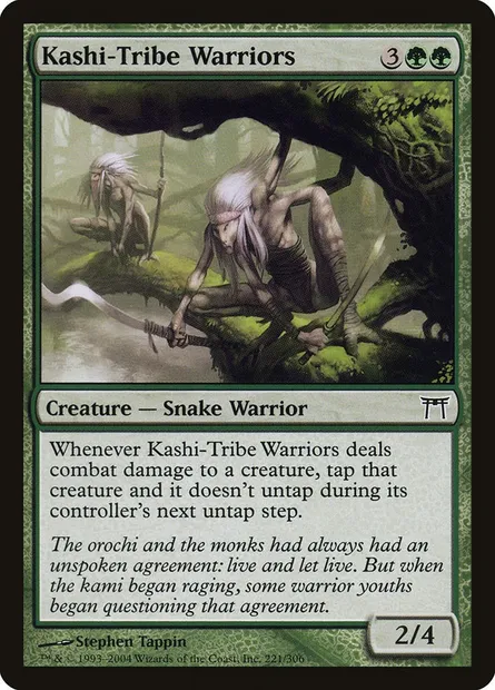 Guerriers de la tribu Kashi, carte Magic CHK 221 — extension Guerriers de Kamigawa