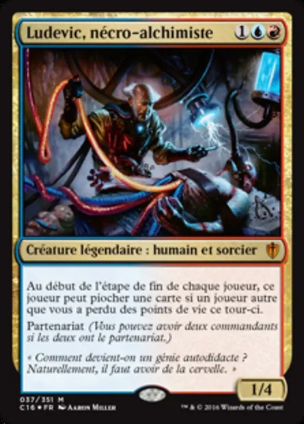 Ludevic, nécro-alchimiste, carte Magic C16 37 — extension Commander 2016