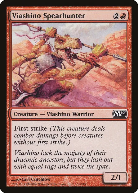 Viashino Spearhunter, Magic card M10 161 — Magic 2010 set