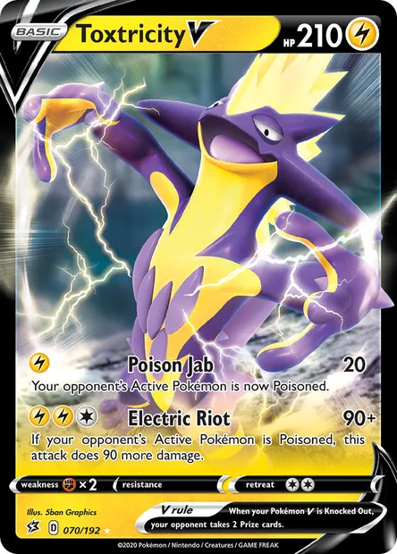 Toxtricity V, Pokémon card RCL 70 — Rebel Clash set