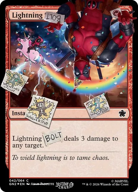 Lightning Bolt, Magic card SLD IFIYW-7 — Secret Lair Drop set