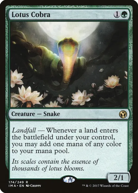 Lotus Cobra, Magic card IMA 174 — Iconic Masters set