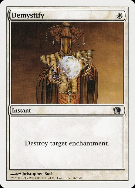 Démystification, carte Magic 8ED 16 — extension Huitième Edition