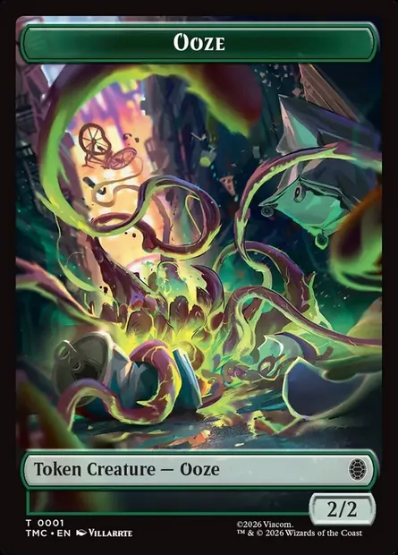 Ooze, carte Magic TTMC 1 — extension Teenage Mutant Ninja Turtles Eternal Tokens