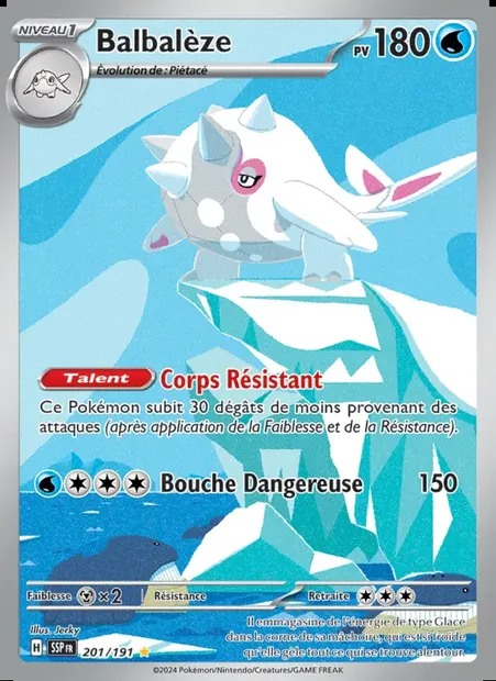 Balbalèze, carte Pokémon SSP 201 — extension Étincelles Déferlantes