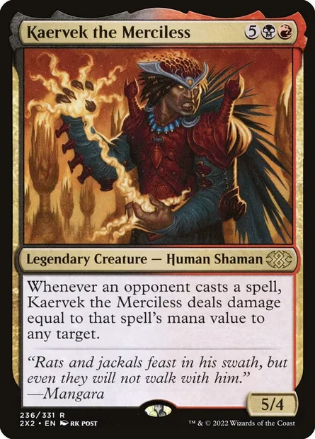 Kaervek the Merciless, Magic card 2X2 236 — Double Masters 2022 set