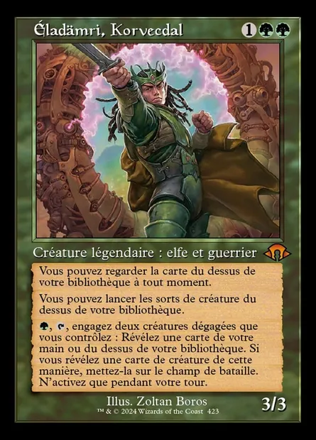 Éladämri, Korvecdal, carte Magic MH3 423 — extension Modern Horizons 3