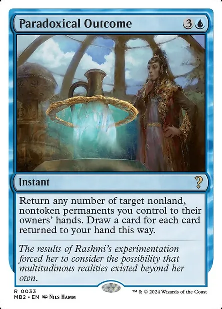 Paradoxical Outcome, Magic card MB2 33 — Mystery Booster 2 set