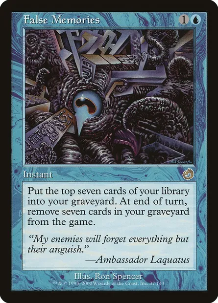 False Memories, Magic card TOR 37 — Torment set