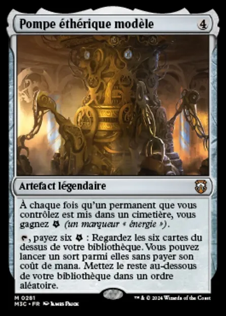 Pompe éthérique modèle, carte Magic M3C 281 — extension Modern Horizons 3 Commander
