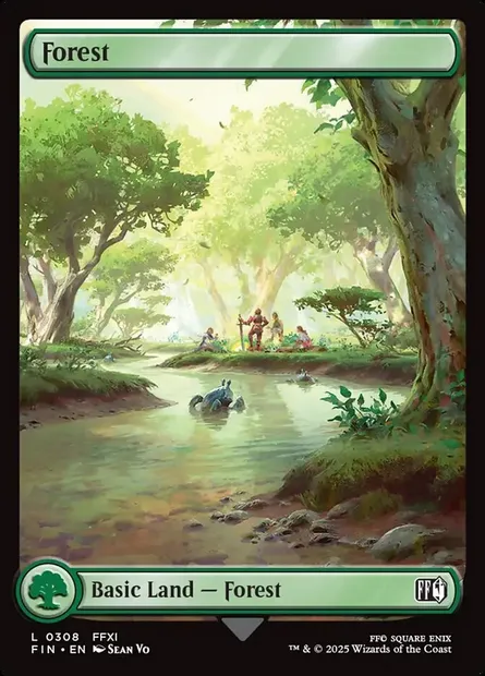 Forest, Magic card FIN 308 — Final Fantasy set