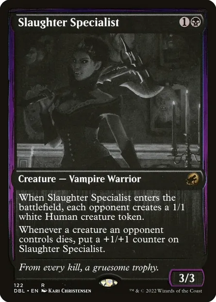Slaughter Specialist, Magic card DBL 122 — Innistrad: Double Feature set