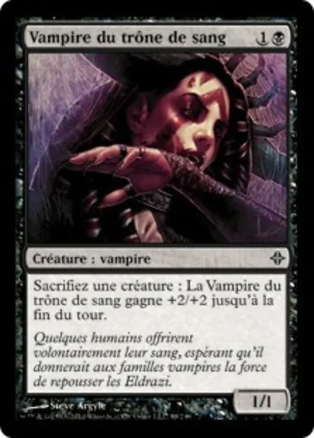 Vampire du trône de sang, carte Magic ROE 98 — extension L'ascension des Eldrazi