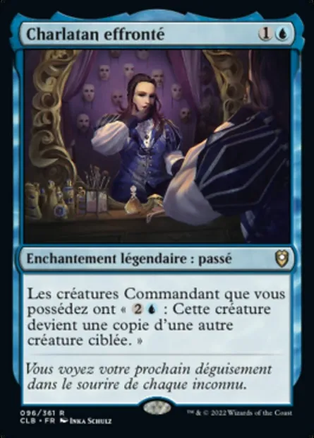 Charlatan effronté, carte Magic CLB 96 — extension Commander Légendes : la bataille de la Porte de Baldur