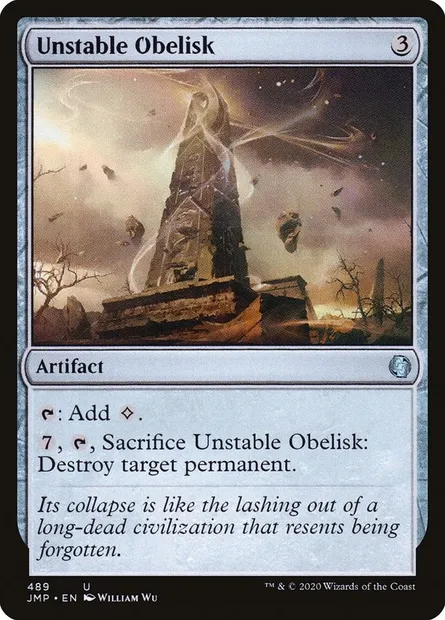 Unstable Obelisk, Magic card JMP 489 — Jumpstart set