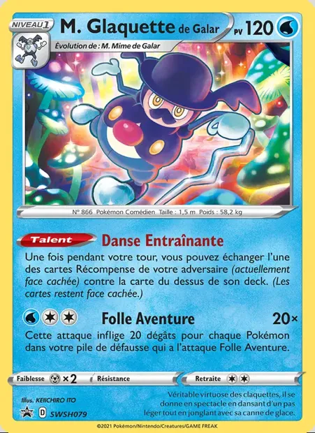 M. Glaquette de Galar, carte Pokémon SWSH 079 — extension Promo SWSH