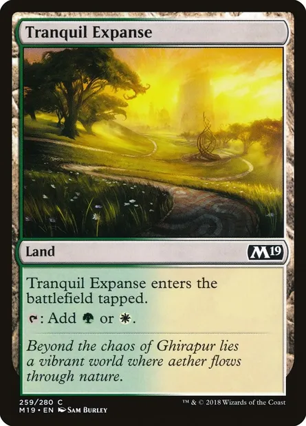 Tranquil Expanse, Magic card M19 259 — Core Set 2019 set