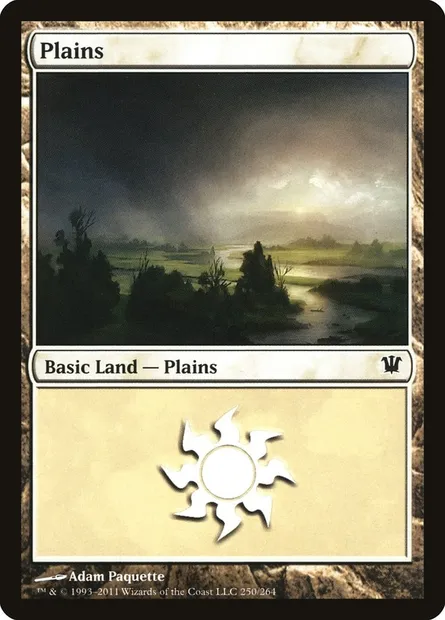 Plains, Magic card ISD 250 — Innistrad set