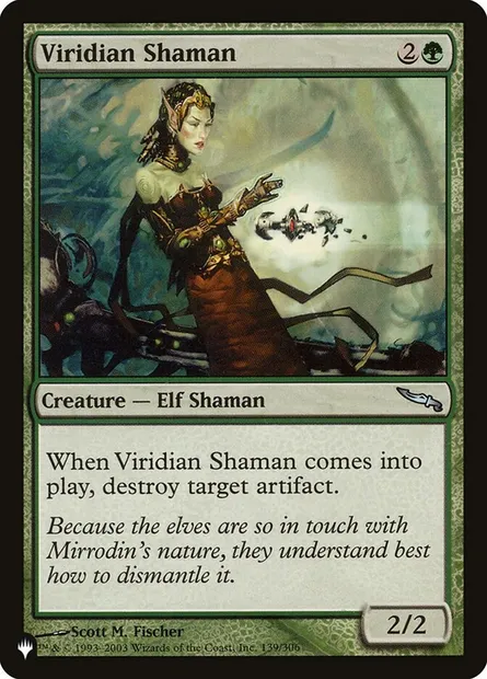 Viridian Shaman, Magic card PLST MRD-139 — The List set