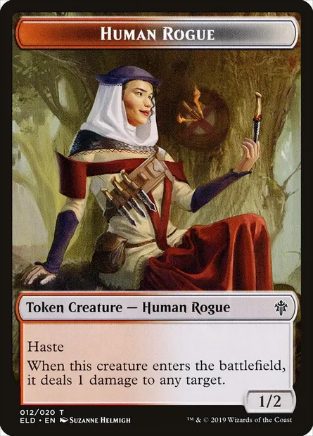 Human Rogue, Magic card TELD 12 — Throne of Eldraine Tokens set