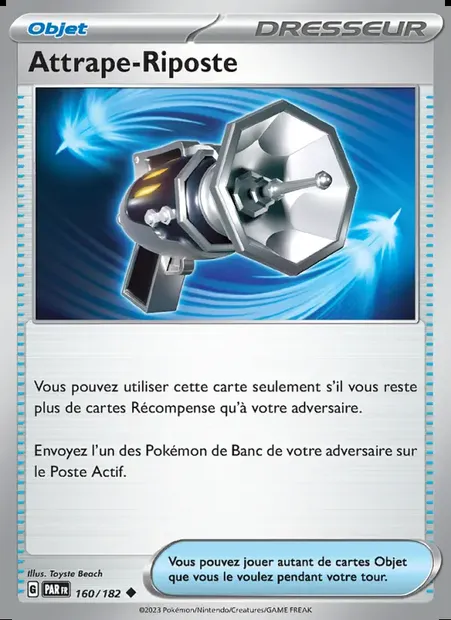 Attrape-Riposte, carte Pokémon PAR 160 — extension Faille Paradoxe