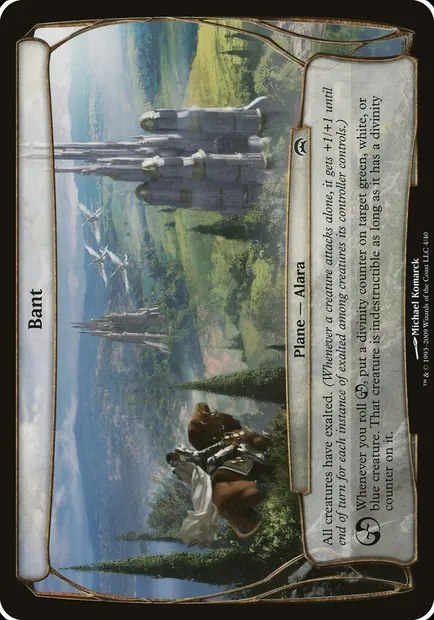 Bant, carte Magic OHOP 4 — extension Planechase Planes