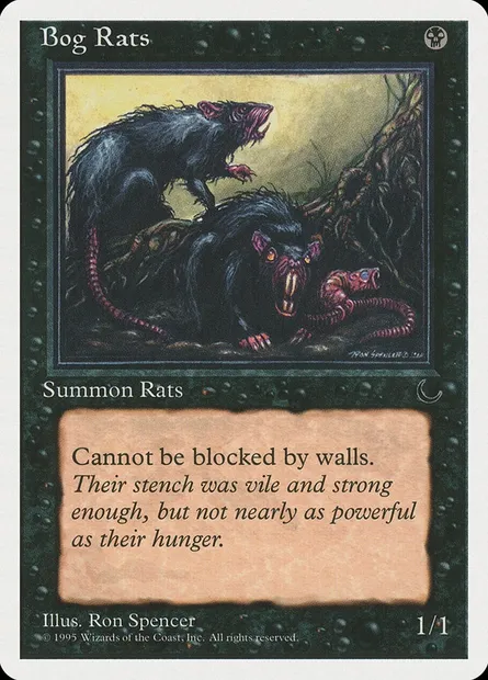 Bog Rats, Magic card CHR 30 — Chronicles set